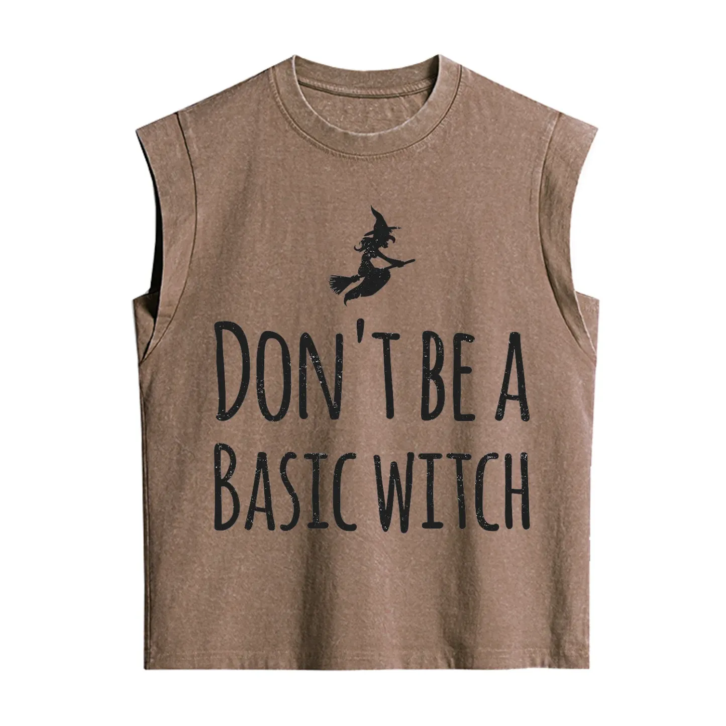 Purplehecate Don't Be A Basic Witch Vintage Washed Tank