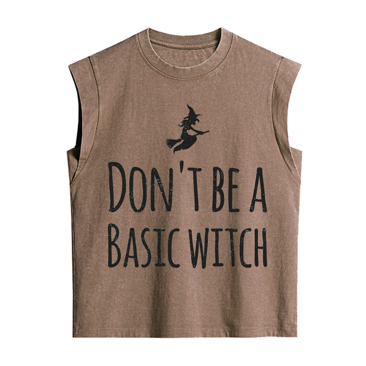 Purplehecate Don't Be A Basic Witch Vintage Washed Tank