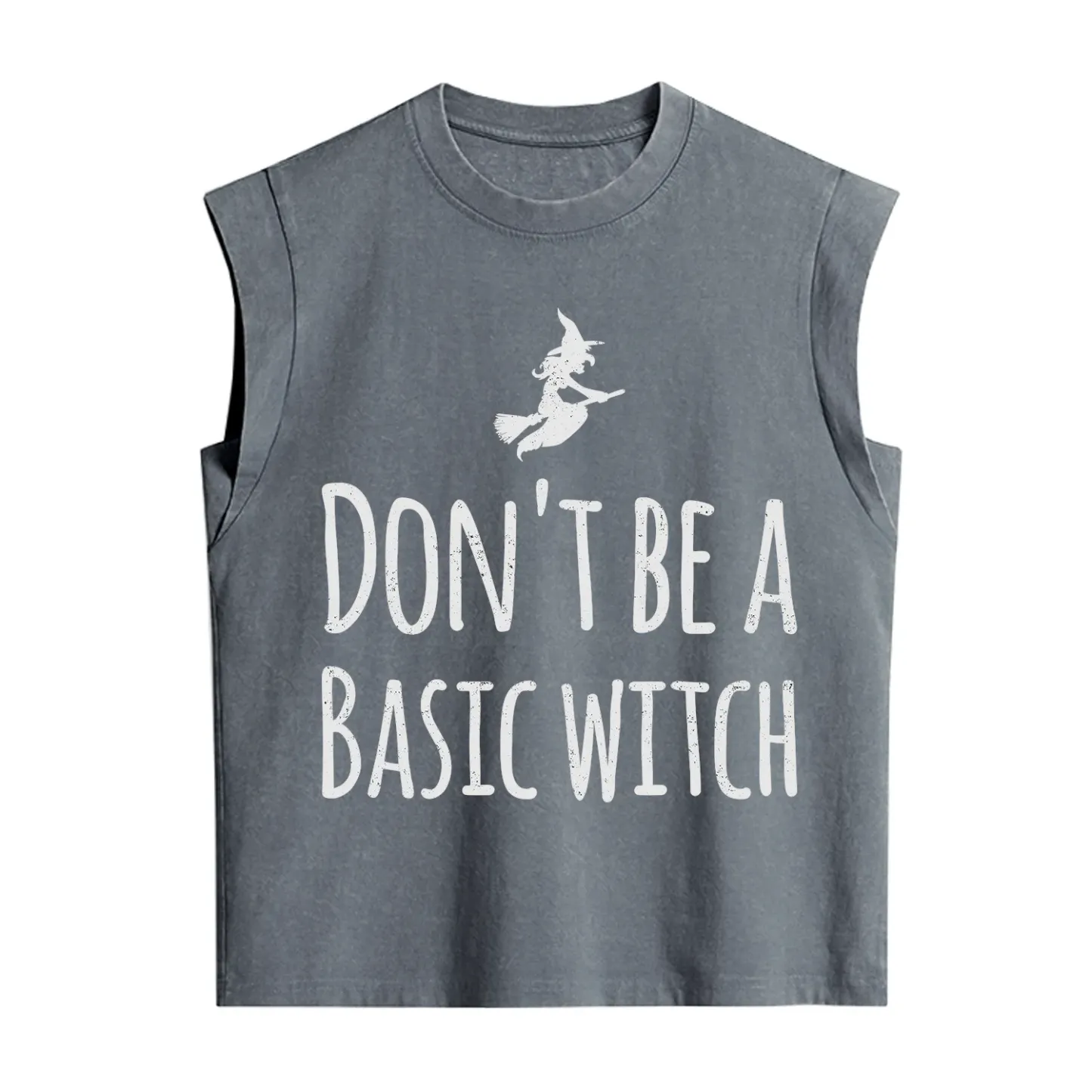 Purplehecate Don't Be A Basic Witch Vintage Washed Tank