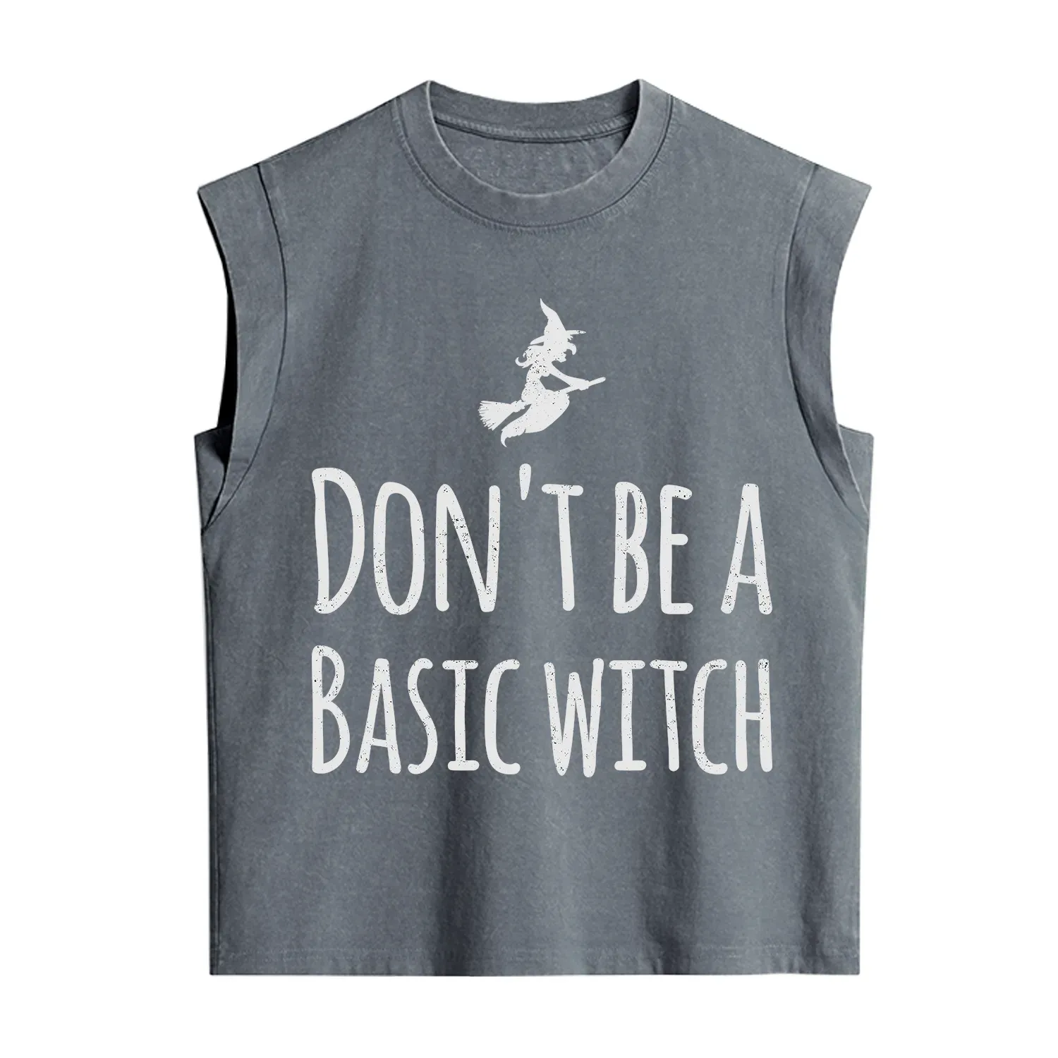 Purplehecate Don't Be A Basic Witch Vintage Washed Tank