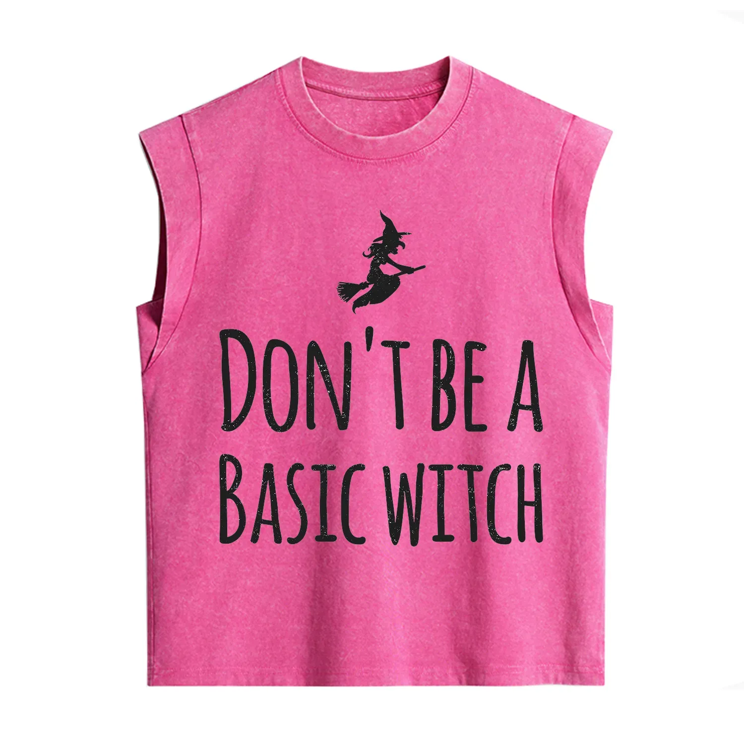 Purplehecate Don't Be A Basic Witch Vintage Washed Tank