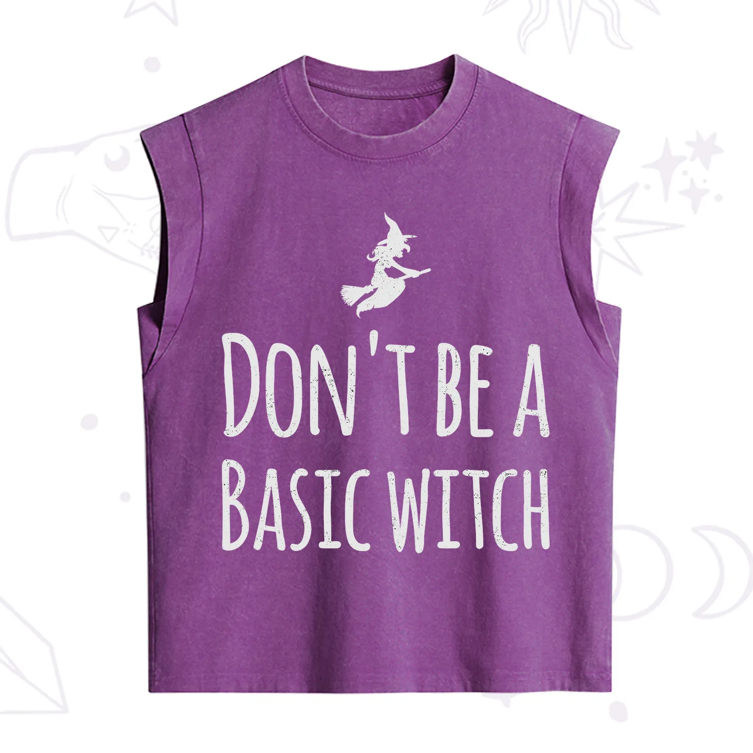 Purplehecate Don't Be A Basic Witch Vintage Washed Tank