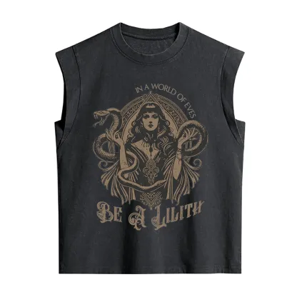 Purplehecate In a World of Eves Be a Lilith Gothic Occult Vintage Washed Tank