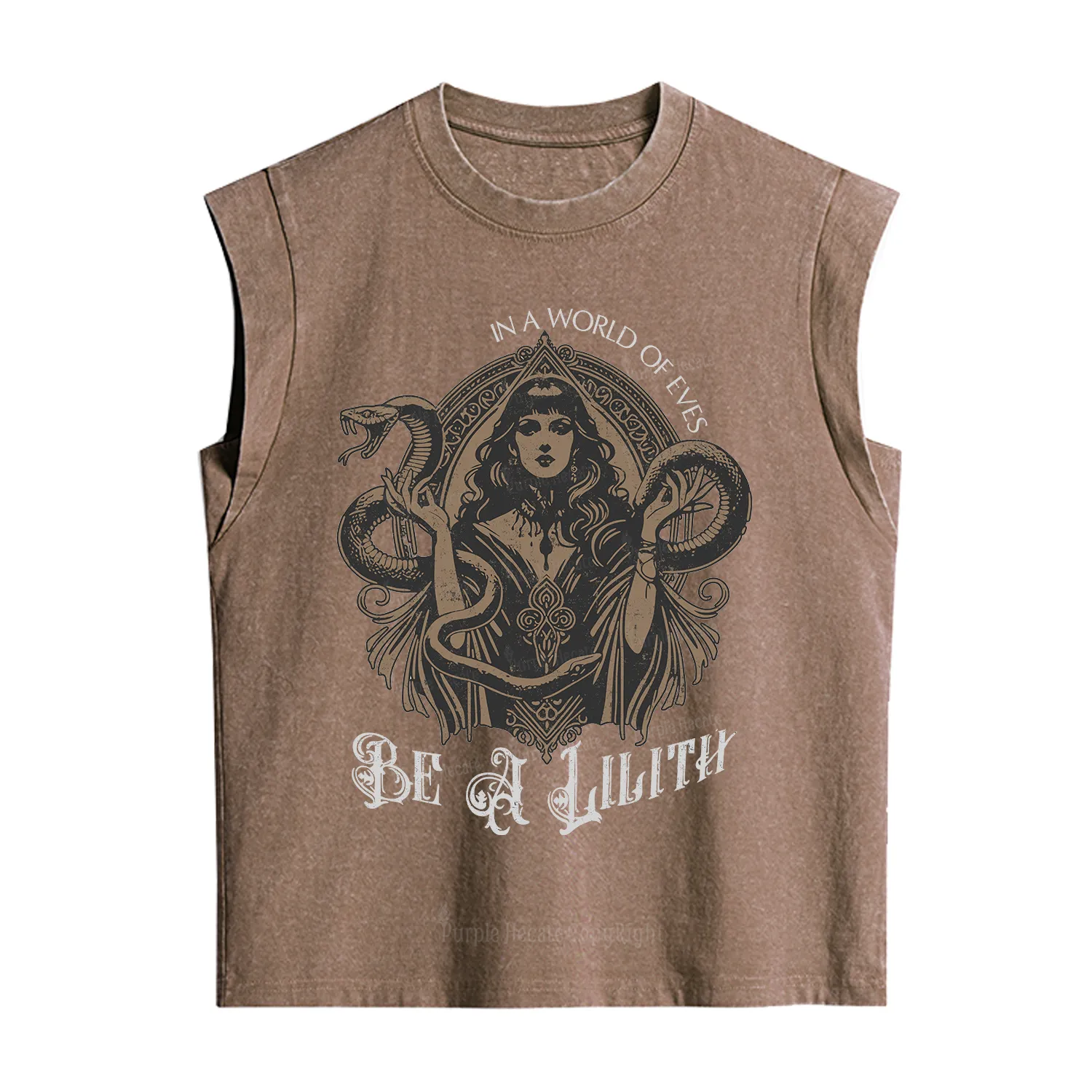 Purplehecate In a World of Eves Be a Lilith Gothic Occult Vintage Washed Tank