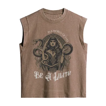 Purplehecate In a World of Eves Be a Lilith Gothic Occult Vintage Washed Tank