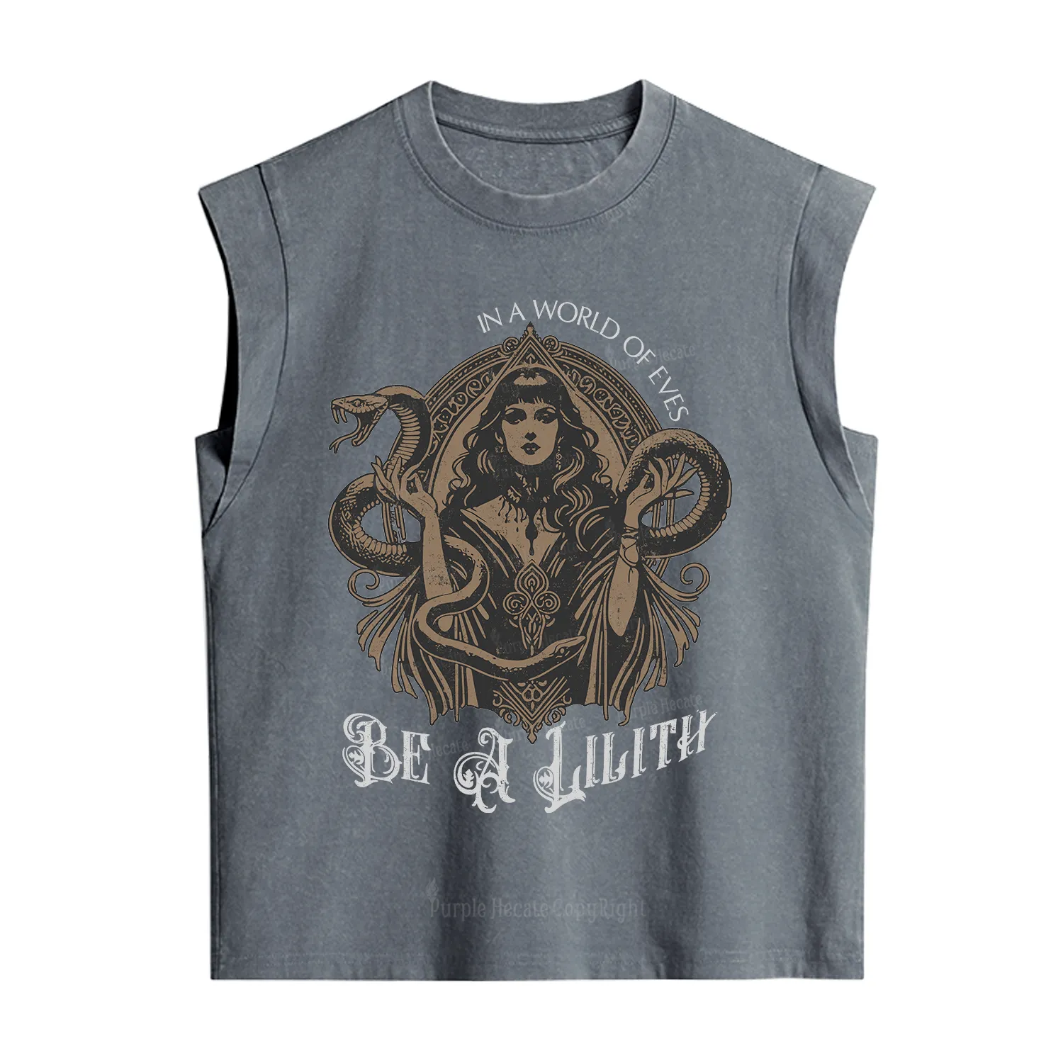 Purplehecate In a World of Eves Be a Lilith Gothic Occult Vintage Washed Tank