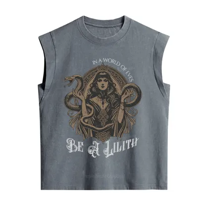 Purplehecate In a World of Eves Be a Lilith Gothic Occult Vintage Washed Tank