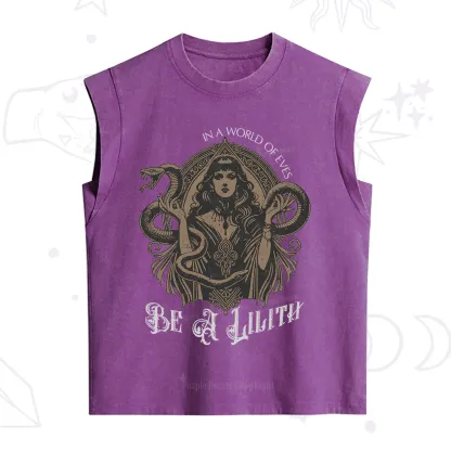 Purplehecate In a World of Eves Be a Lilith Gothic Occult Vintage Washed Tank