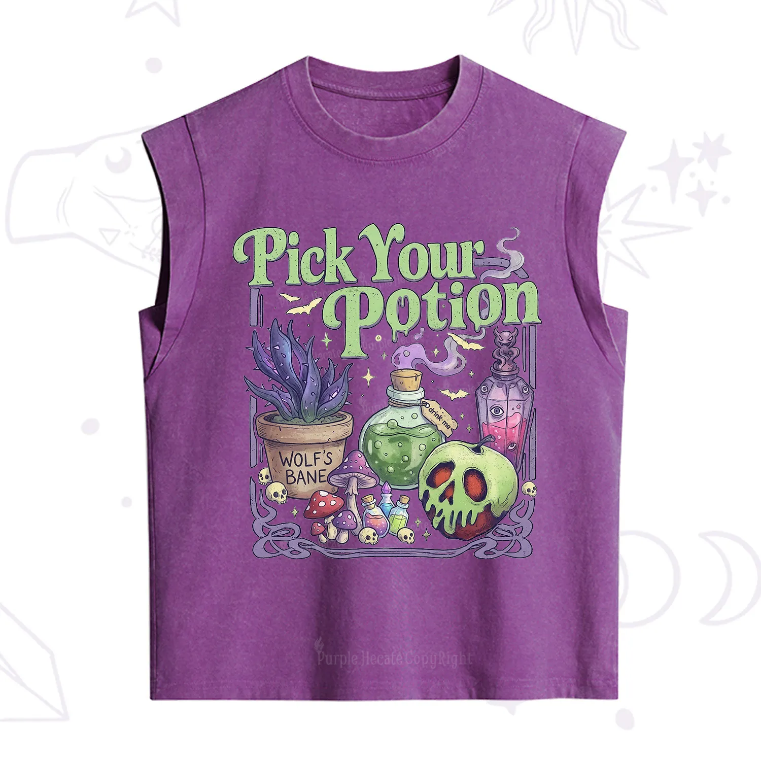 Purplehecate Pick Your Poison Vintage Washed Tank
