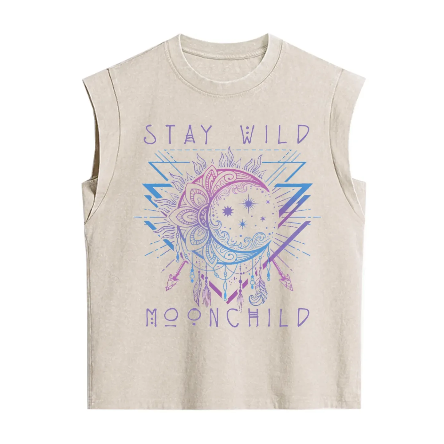 Purplehecate Stay Wild Moonchild Vintage Washed Tank