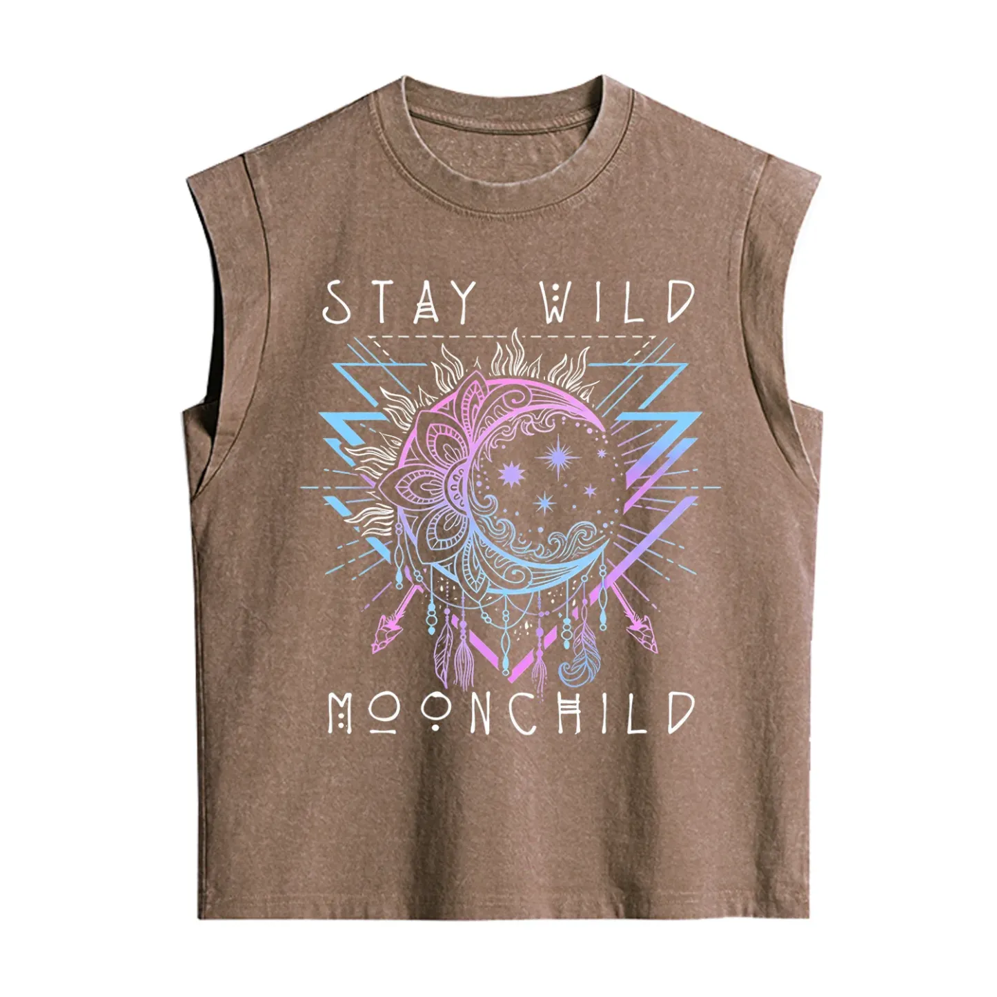 Purplehecate Stay Wild Moonchild Vintage Washed Tank