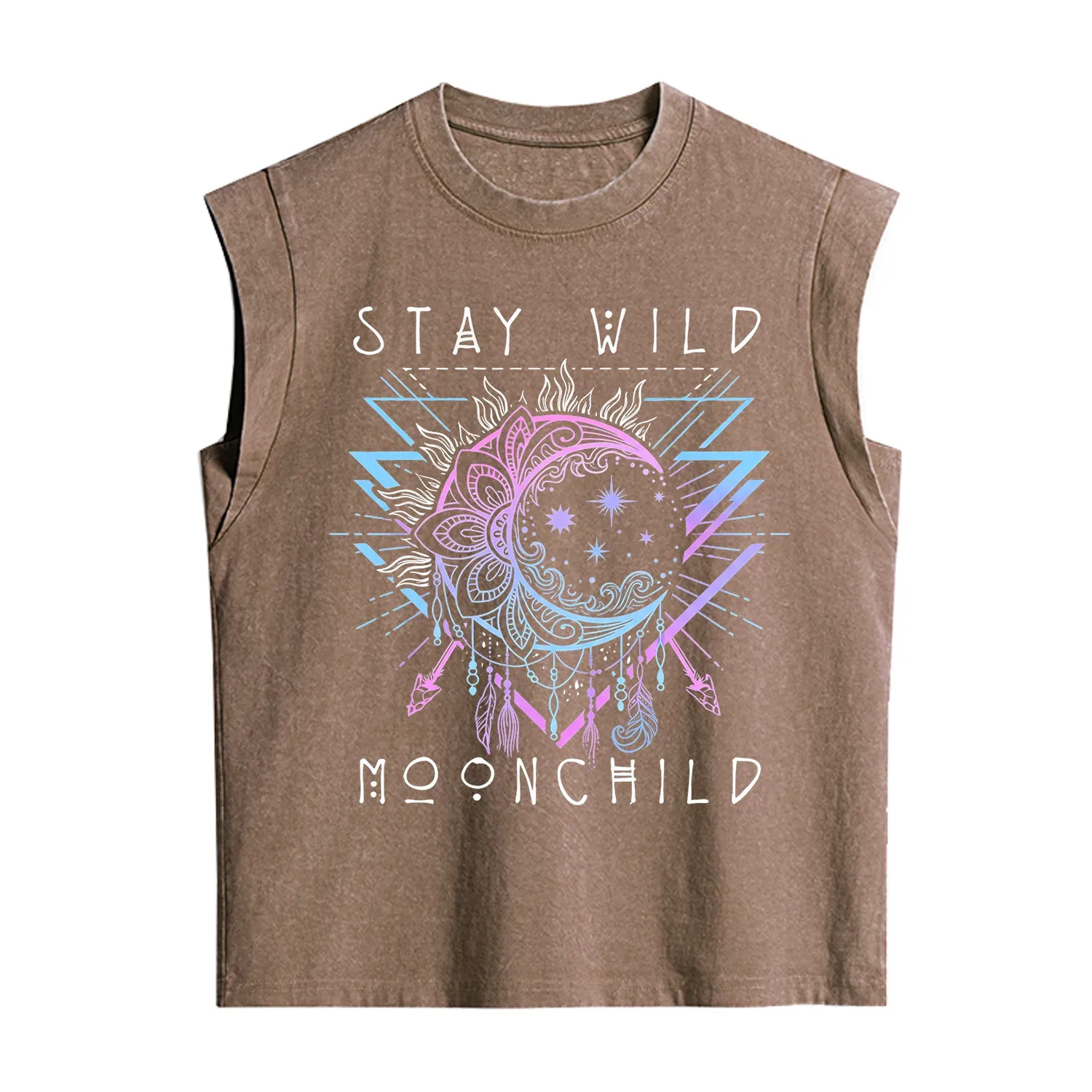 Purplehecate Stay Wild Moonchild Vintage Washed Tank