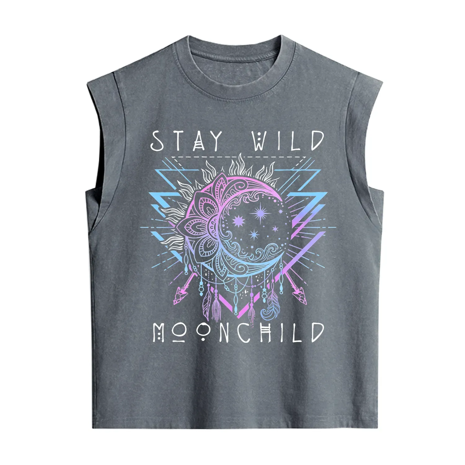 Purplehecate Stay Wild Moonchild Vintage Washed Tank