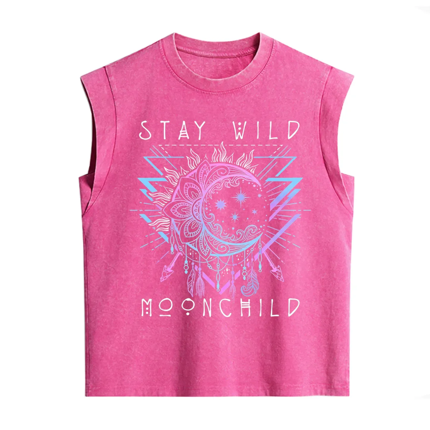Purplehecate Stay Wild Moonchild Vintage Washed Tank