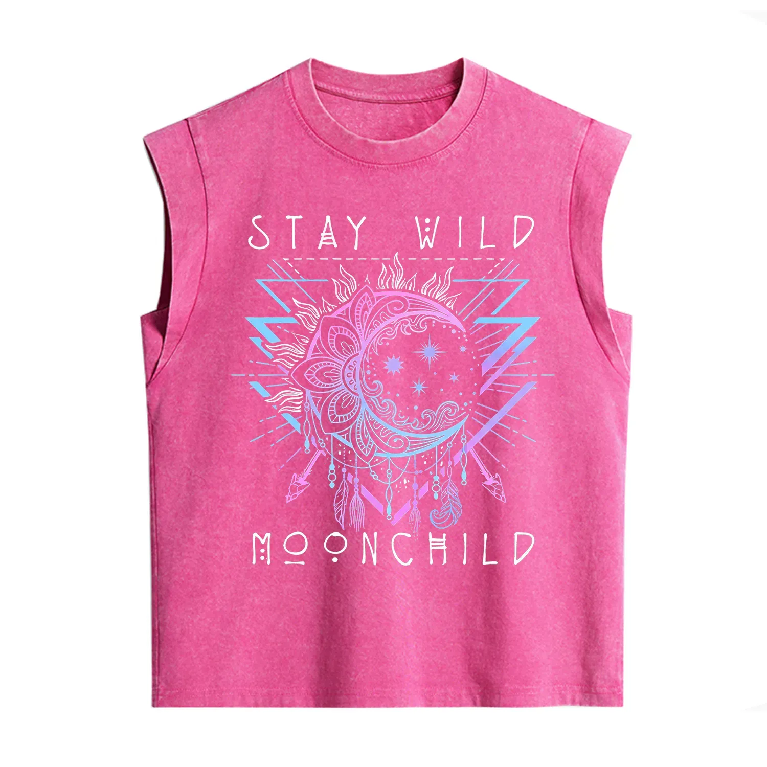 Purplehecate Stay Wild Moonchild Vintage Washed Tank