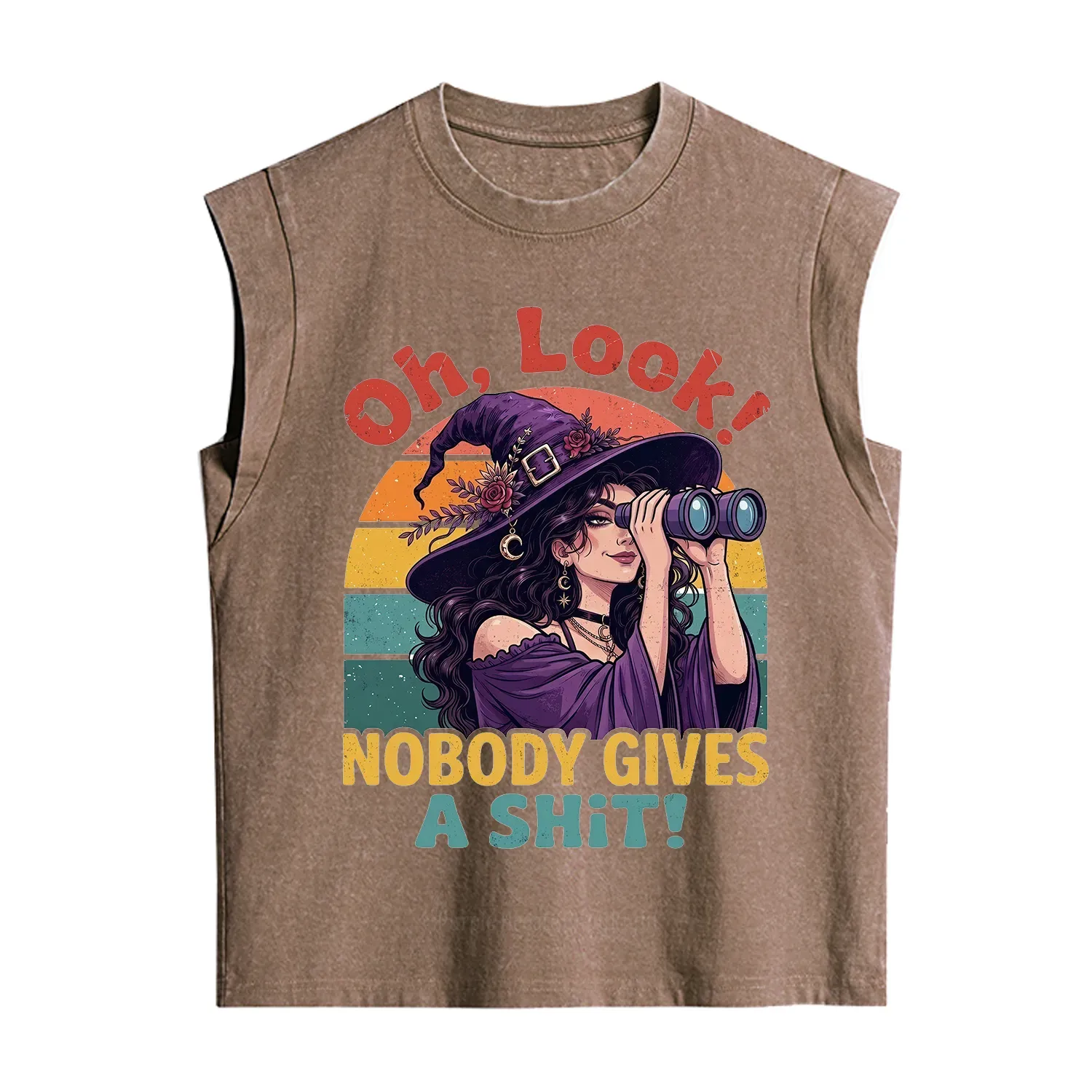 Purplehecate Oh Look Nobody Cares Witch Vintage Washed Tank