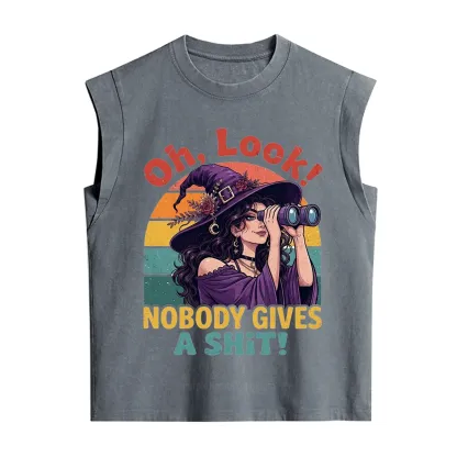 Purplehecate Oh Look Nobody Cares Witch Vintage Washed Tank
