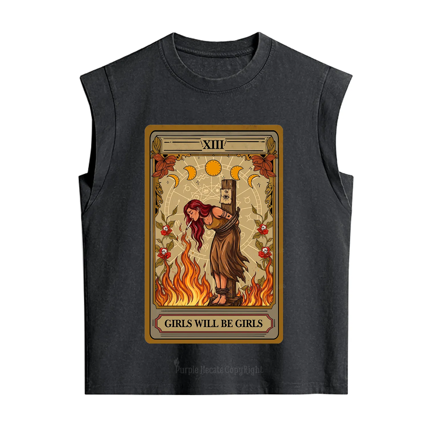 Purplehecate Girls Will Be Girls Witch Vintage Washed Tank