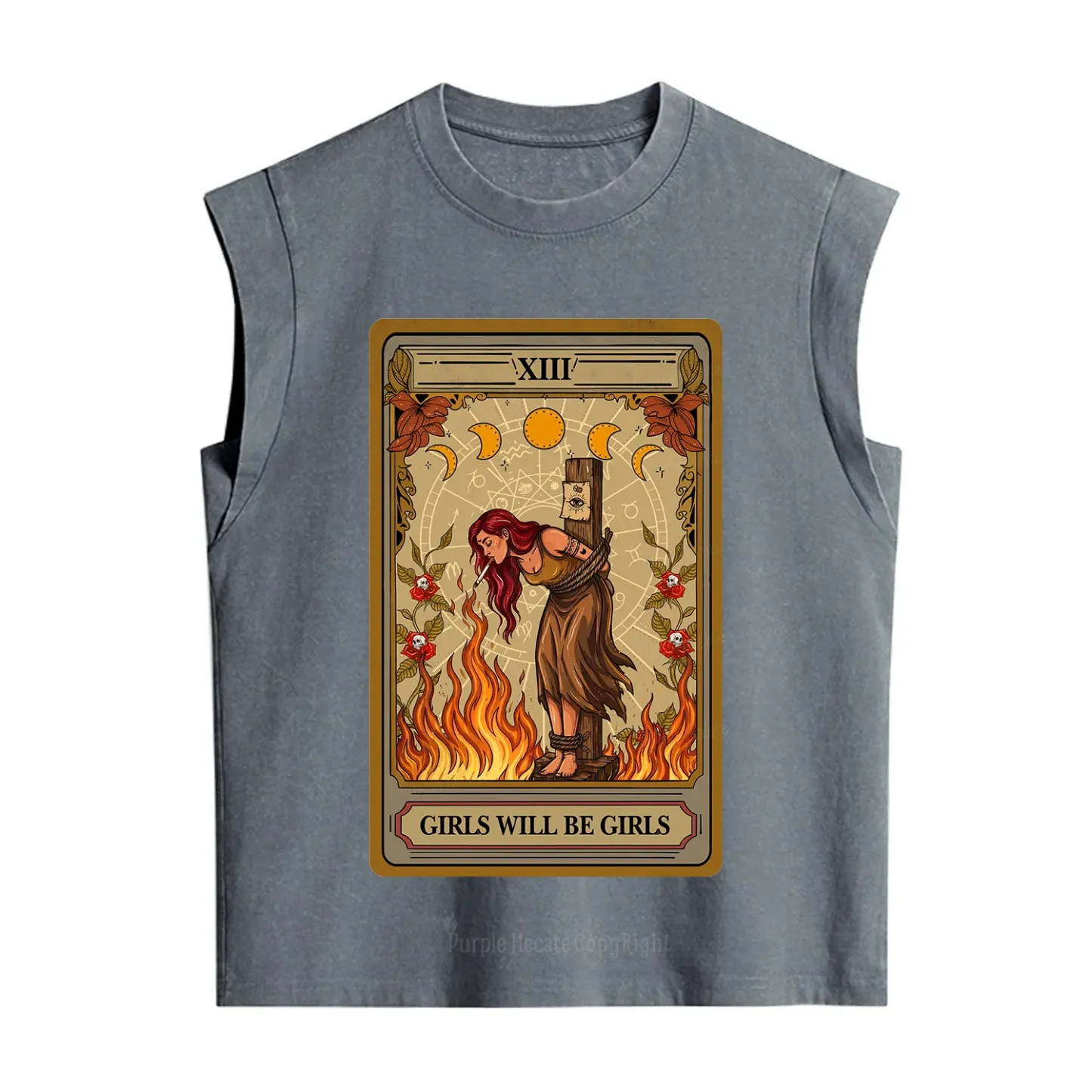 Purplehecate Girls Will Be Girls Witch Vintage Washed Tank