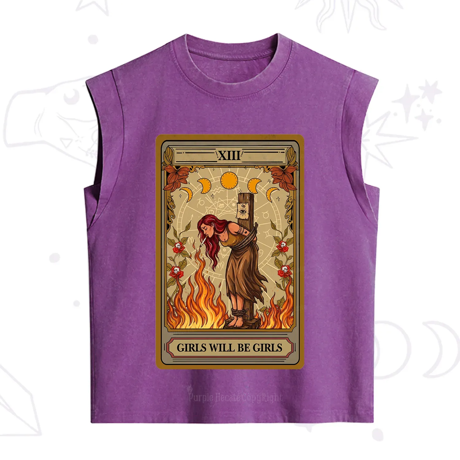 Purplehecate Girls Will Be Girls Witch Vintage Washed Tank