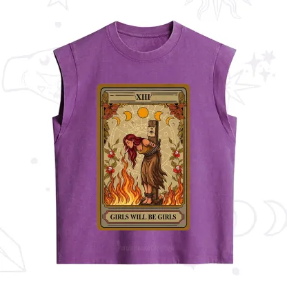 Purplehecate Girls Will Be Girls Witch Vintage Washed Tank
