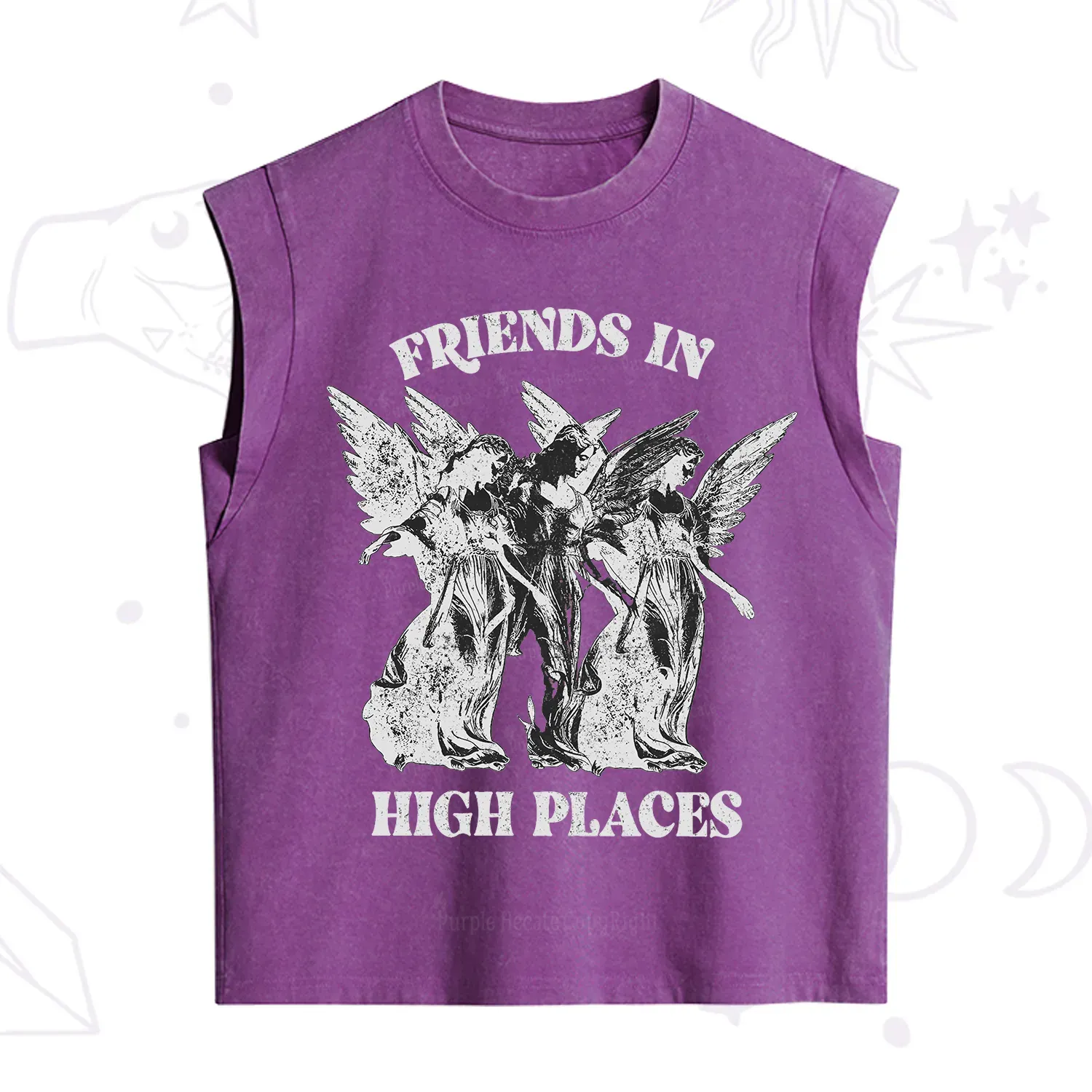Purplehecate Companions from Above Vintage Washed Tank