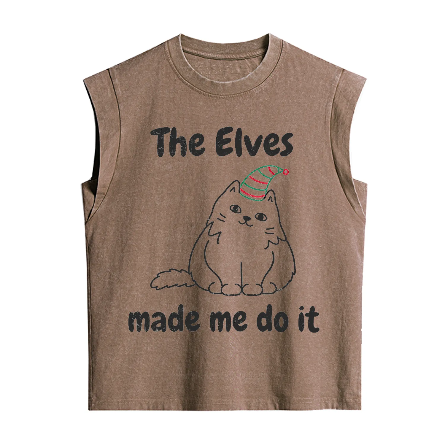 Purplehecate The Elves Made Me Do It Christmas Vintage Washed Tank
