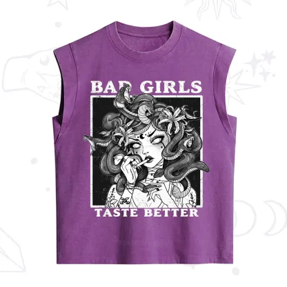 Purplehecate Bad Girls Taste Better Medusa Vintage Washed Tank