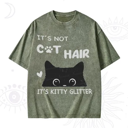 Purplehecate It's Not Cat Hair Washed T-Shirt