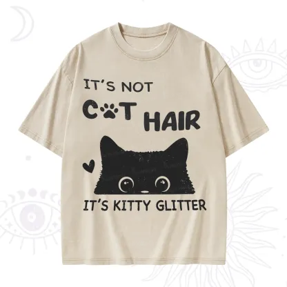 Purplehecate It's Not Cat Hair Washed T-Shirt