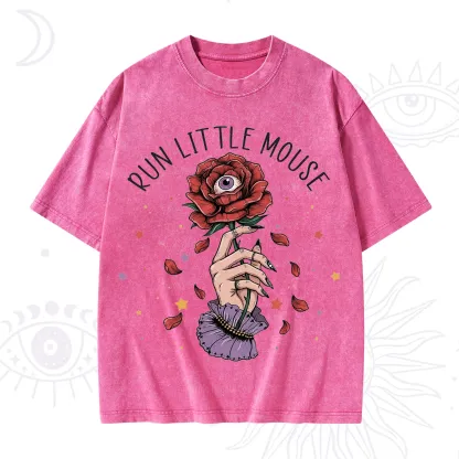 Purplehecate Run Little Mouse Washed T-Shirt
