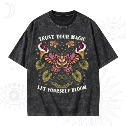 Purplehecate Trust Your Magic Butterfly Washed T-Shirt