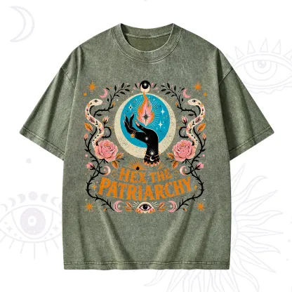 Purplehecate Hex The Patriarchy Washed T-Shirt