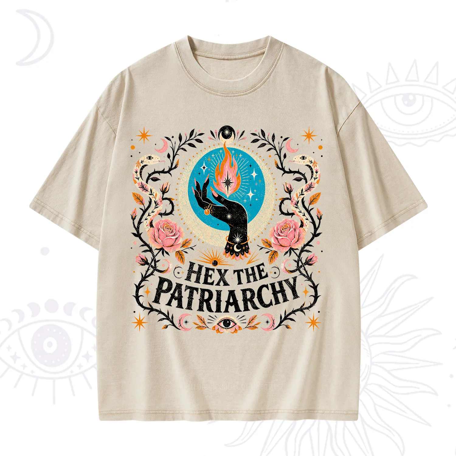 Purplehecate Hex The Patriarchy Washed T-Shirt