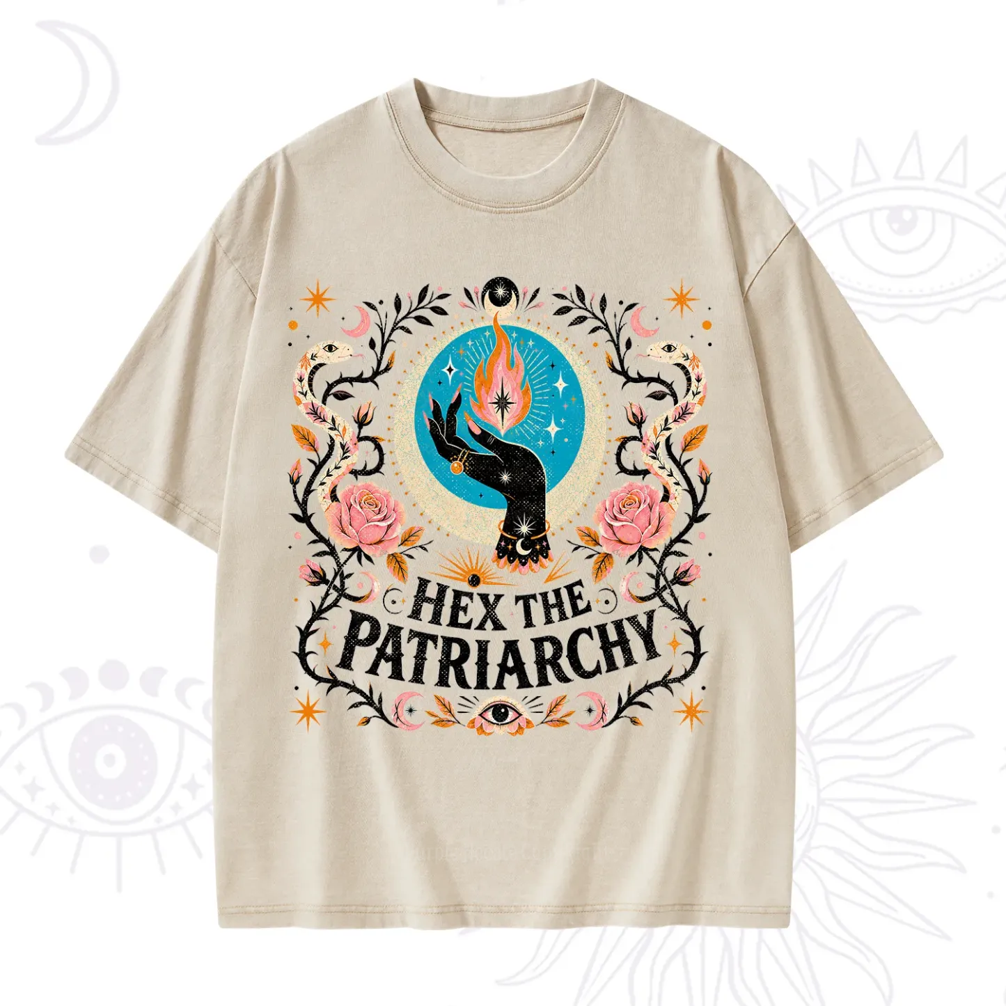Purplehecate Hex The Patriarchy Washed T-Shirt