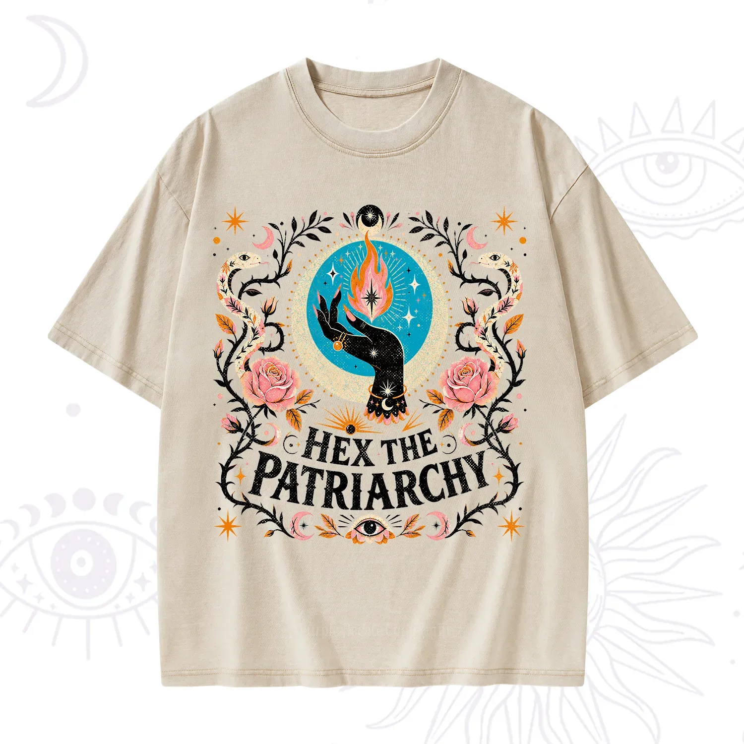 Purplehecate Hex The Patriarchy Washed T-Shirt