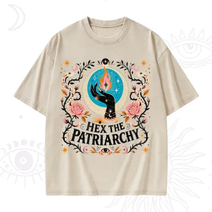 Purplehecate Hex The Patriarchy Washed T-Shirt