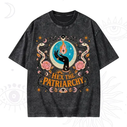 Purplehecate Hex The Patriarchy Washed T-Shirt