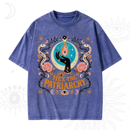 Purplehecate Hex The Patriarchy Washed T-Shirt