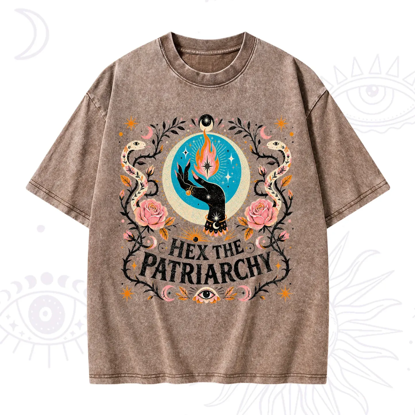 Purplehecate Hex The Patriarchy Washed T-Shirt