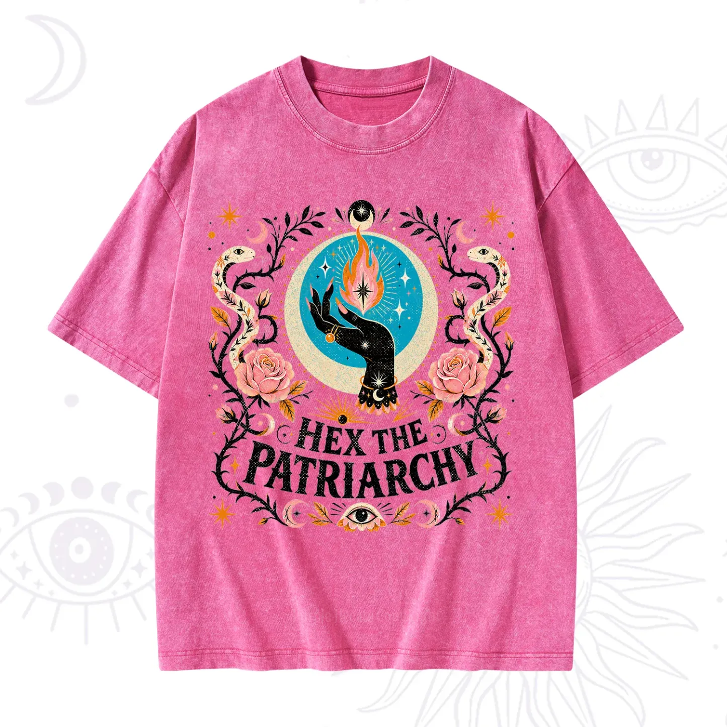 Purplehecate Hex The Patriarchy Washed T-Shirt
