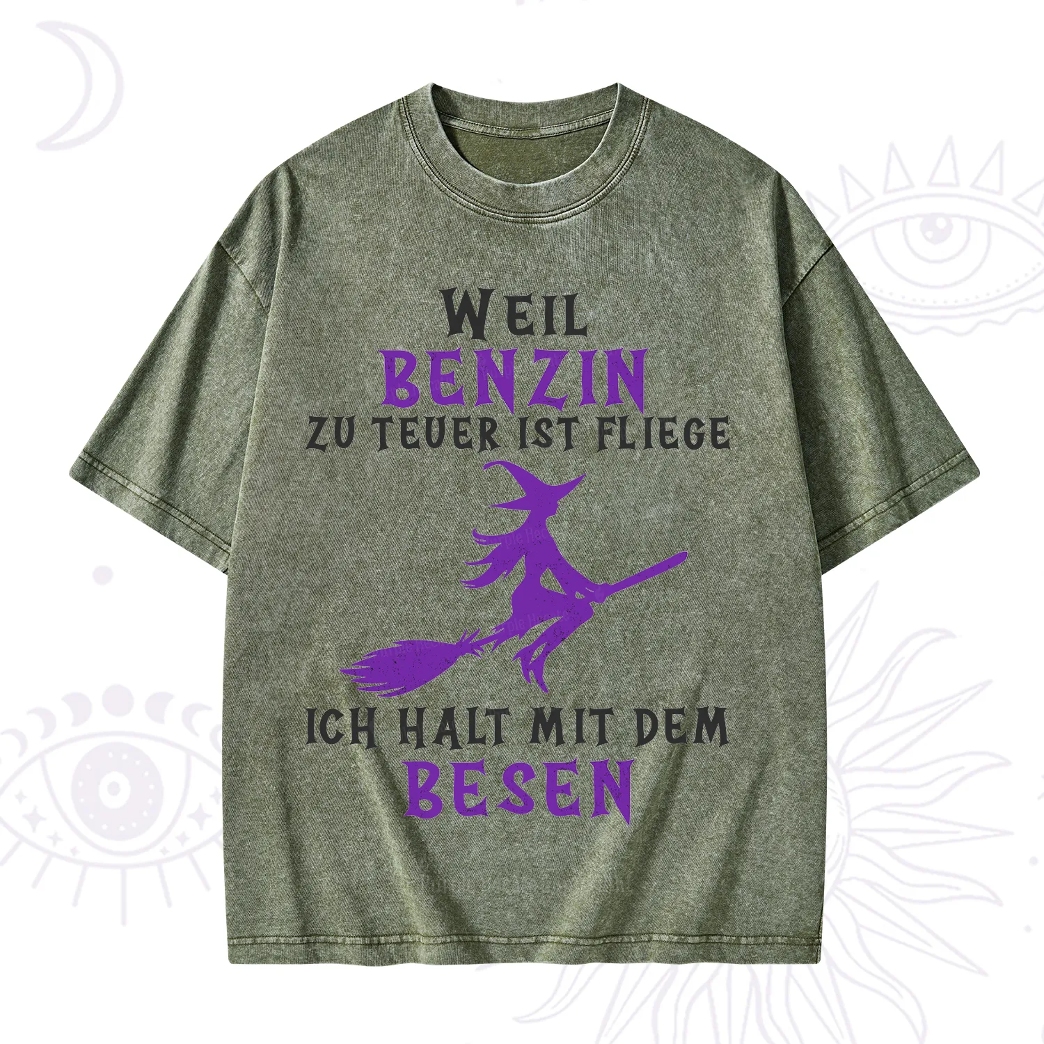 Purplehecate Gas Is Too Expensive I'll Take My Broom Washed T-Shirt