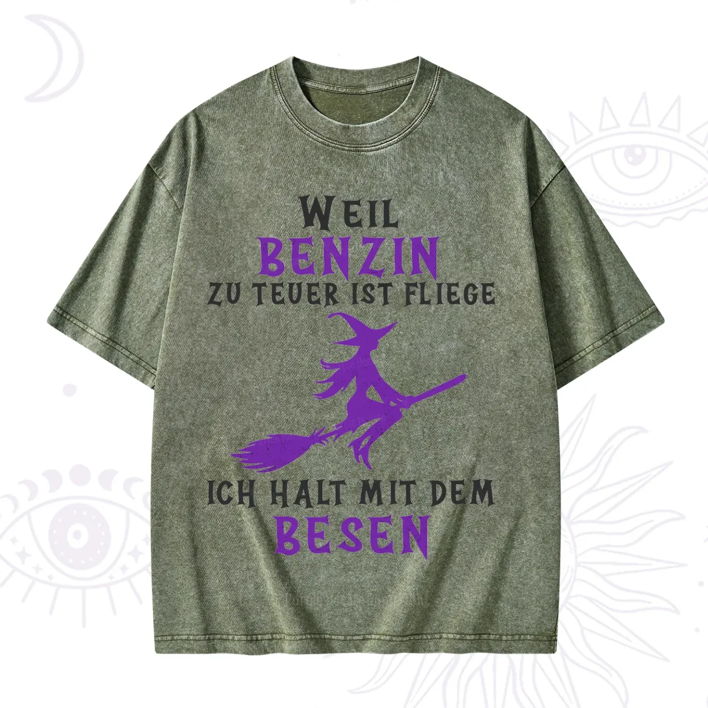 Purplehecate Gas Is Too Expensive I'll Take My Broom Washed T-Shirt