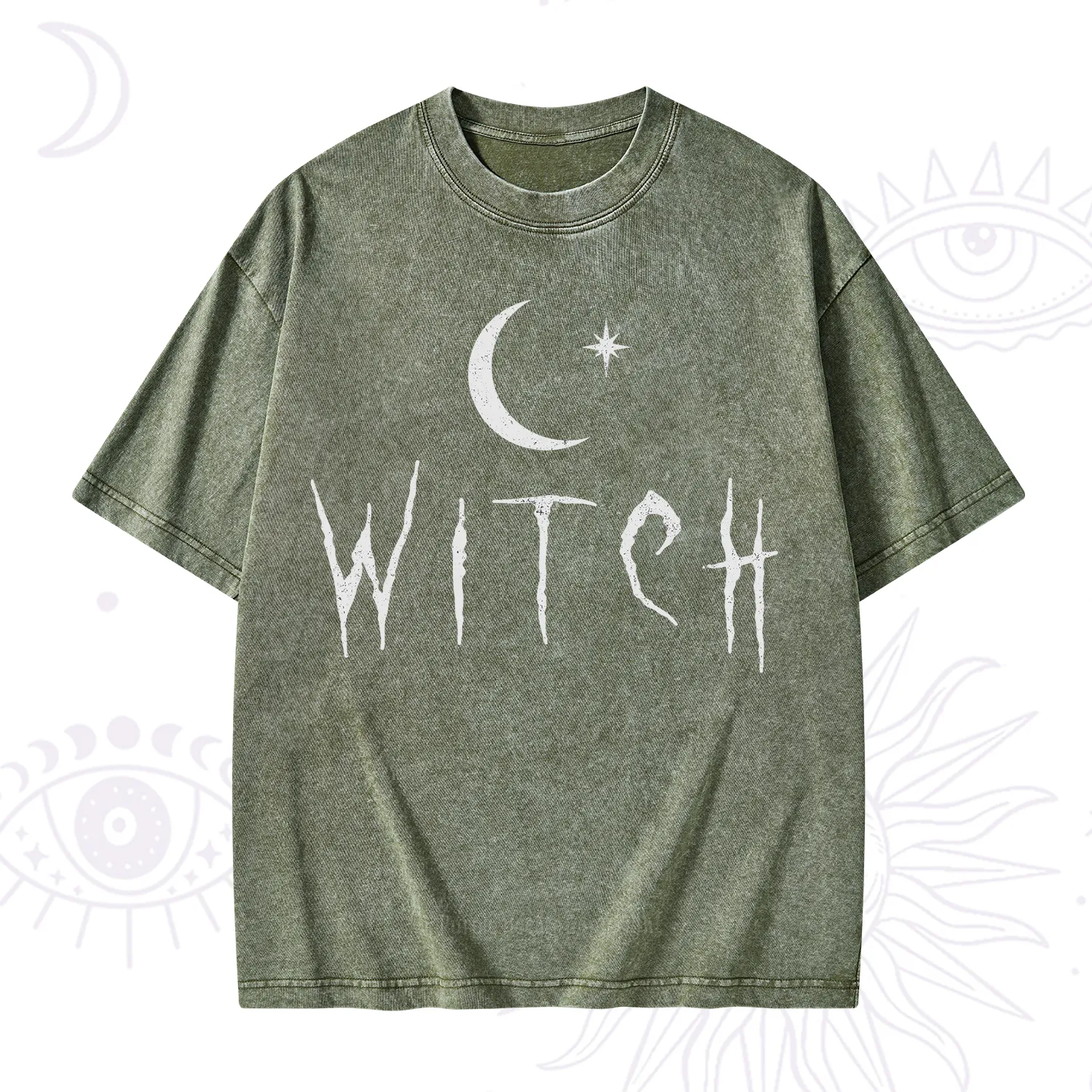 Purplehecate Witchy Moon Washed T-Shirt