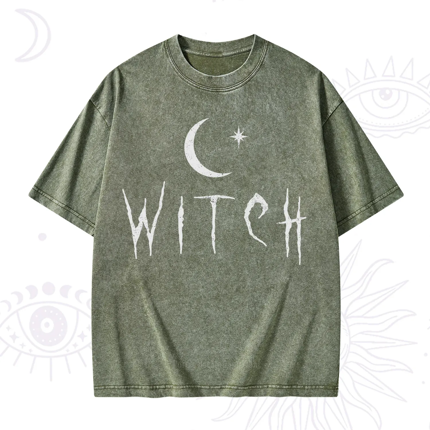 Purplehecate Witchy Moon Washed T-Shirt