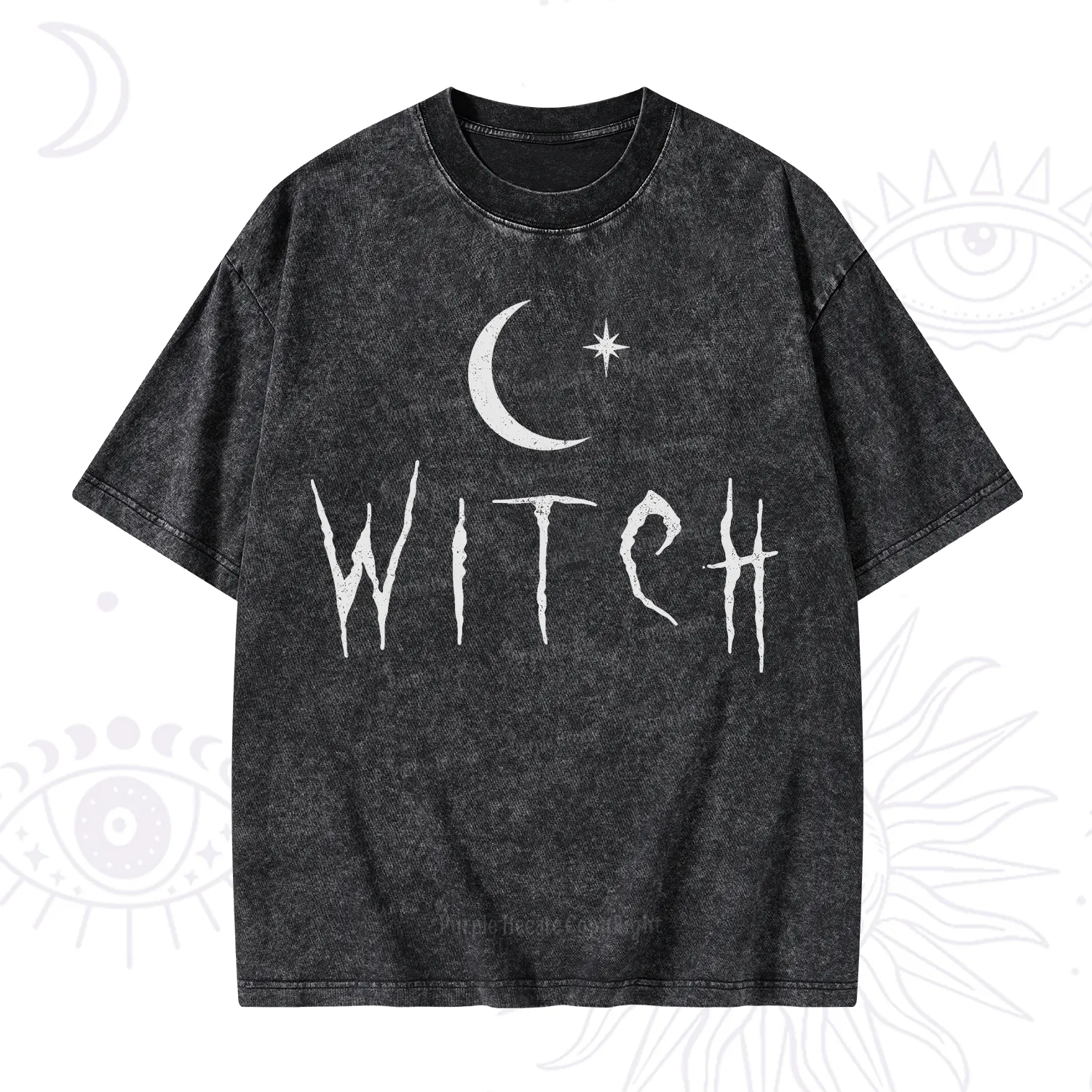 Purplehecate Witchy Moon Washed T-Shirt