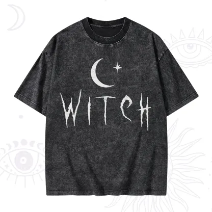 Purplehecate Witchy Moon Washed T-Shirt
