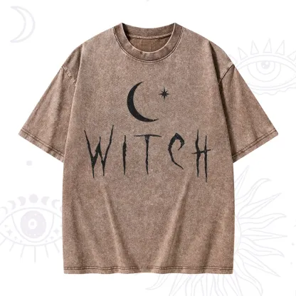 Purplehecate Witchy Moon Washed T-Shirt