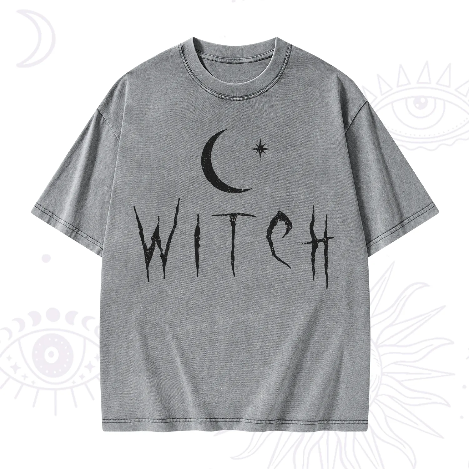 Purplehecate Witchy Moon Washed T-Shirt