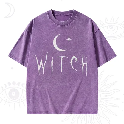 Purplehecate Witchy Moon Washed T-Shirt
